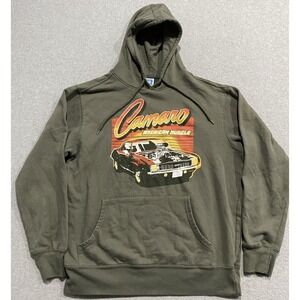 GM Chevrolet Camaro Pullover Mens Medium American Muscle Long Sleeve Hoodie